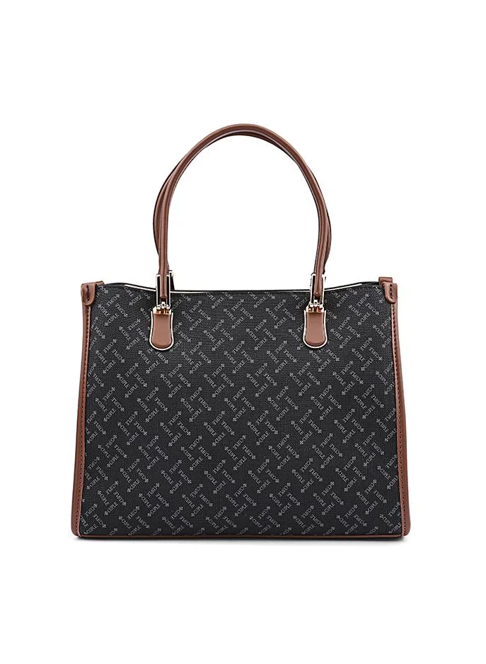 Cuple Women’s Patterned Tote Bag with Double Top Handles